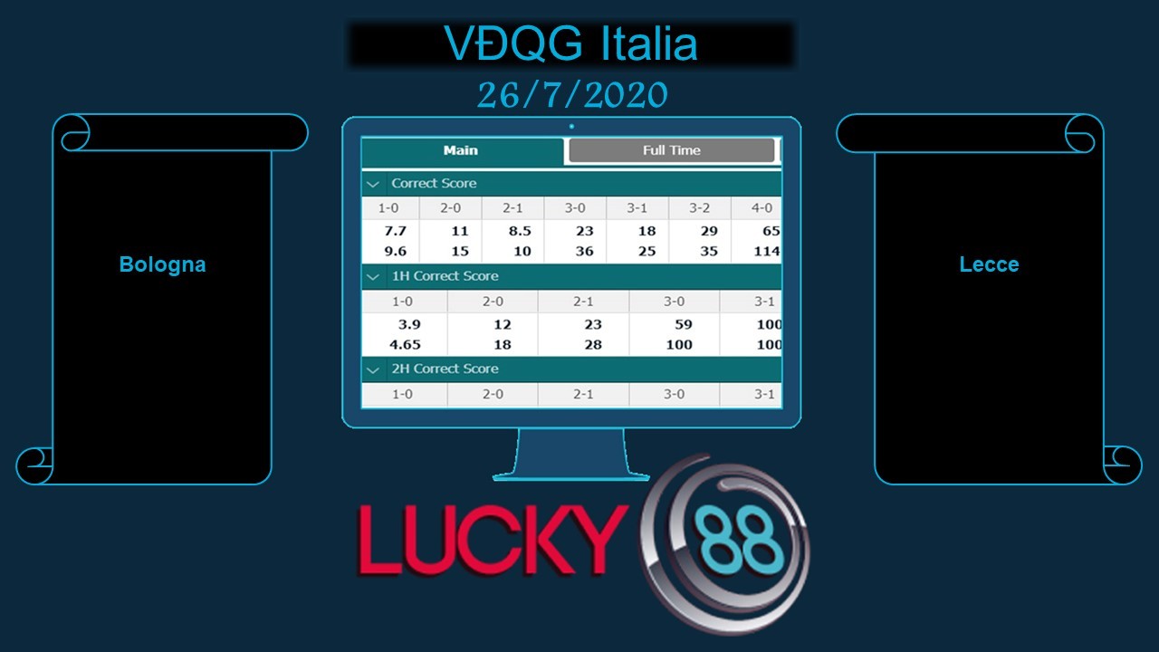 LUCKY88 Bologna vs Lecce , Soi kèo bóng đá hôm nay 26/07/2020, VĐQG Italia