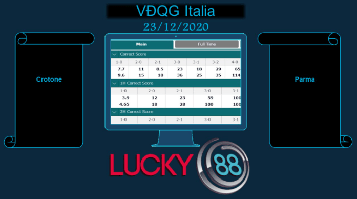 LUCKY88 Crotone vs Parma , Soi kèo bóng đá hôm nay 23/12/2020, VĐQG Italia