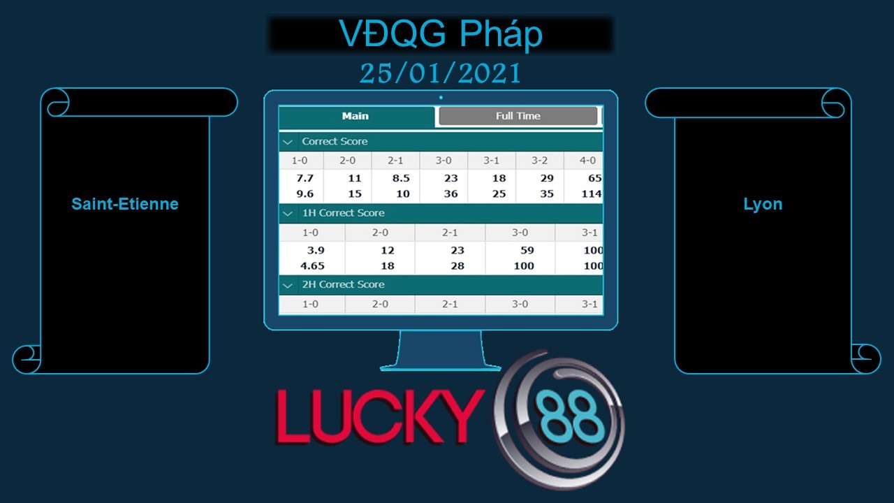 LUCKY88 Saint-Etienne vs Lyon, Soi kèo bóng đá hôm nay 25/01/2021, VĐQG Pháp